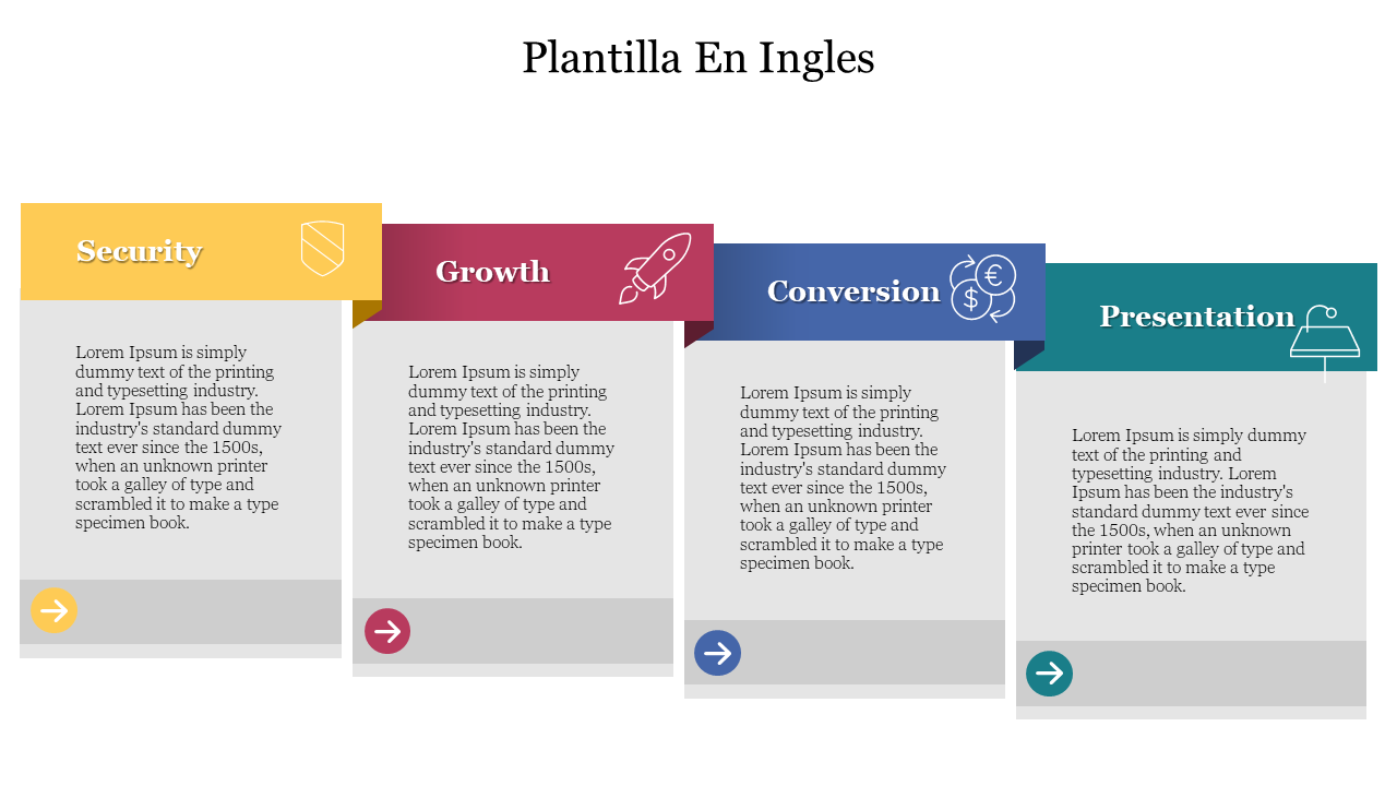 Creative Plantilla En Ingles PPT Presentation Slide